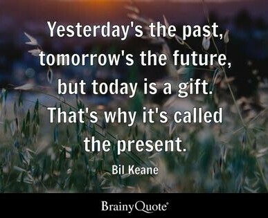 the present is a gift