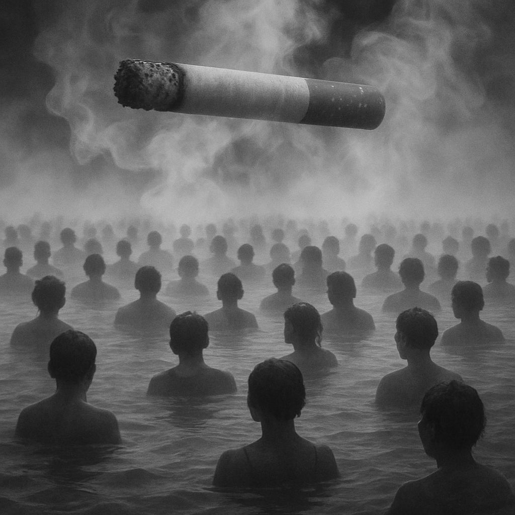 What Is The Dream Meaning of Cigarette Smoke and a Crowd of People In Water
