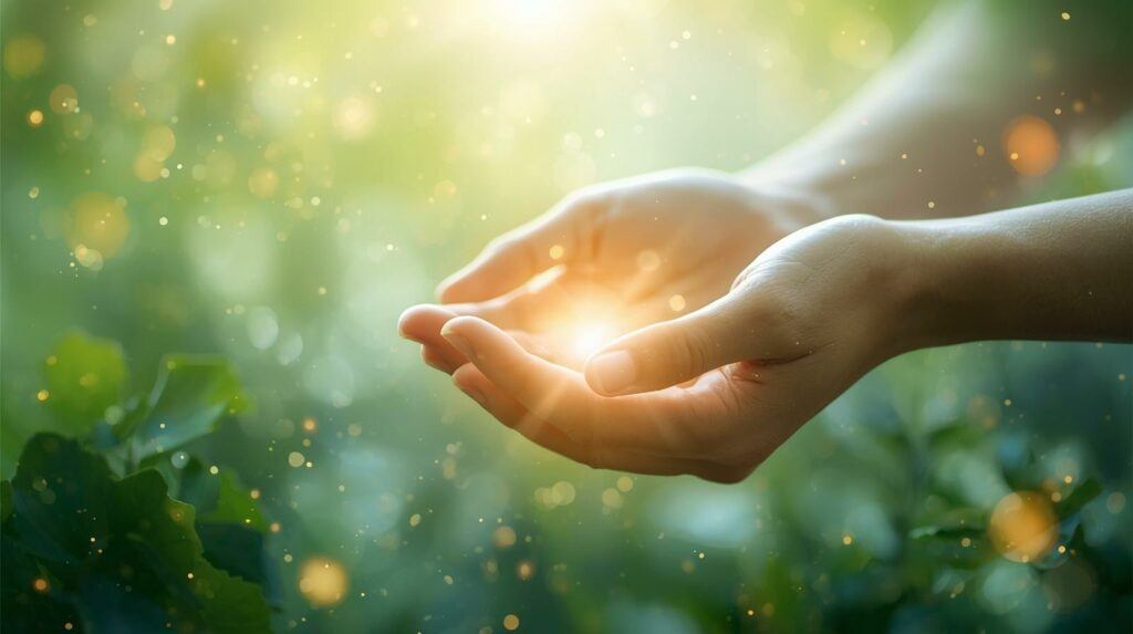 “Calming visualization for self-hypnosis and healing”