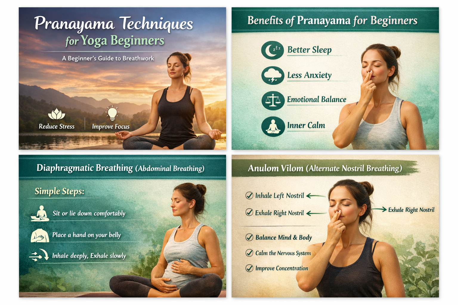 Pranayama Techniques for Yoga Beginners: Benefits, Breathing Exercises